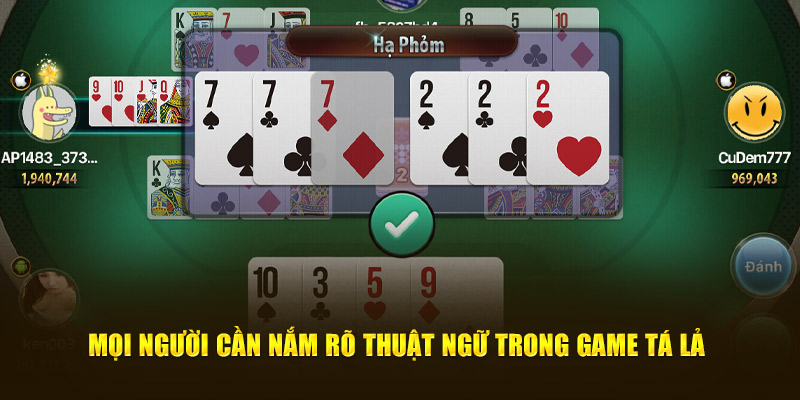 Mọi người cần nắm rõ thuật ngữ trước khi tham gia tựa game